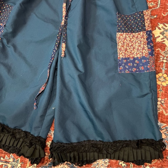 Upcycled Reworked Bloomers Boho Shabby Chic Oversized Baggy Drawstring Pants - Picture 5 of 9